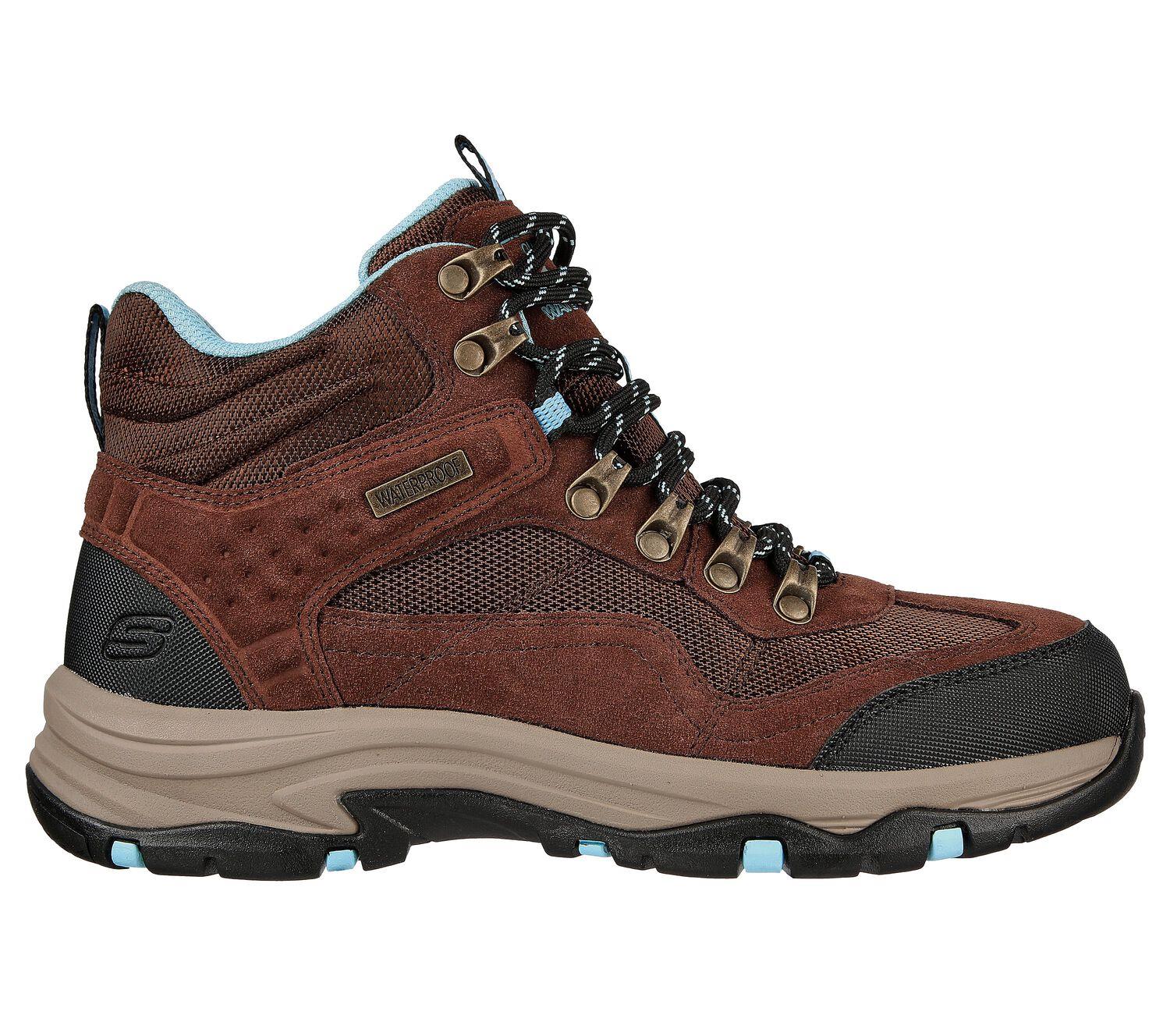 Botas de senderismo impermeables para exteriores Skechers Trego Base Camp 167008 de corte ancho para mujer - Imagen 2