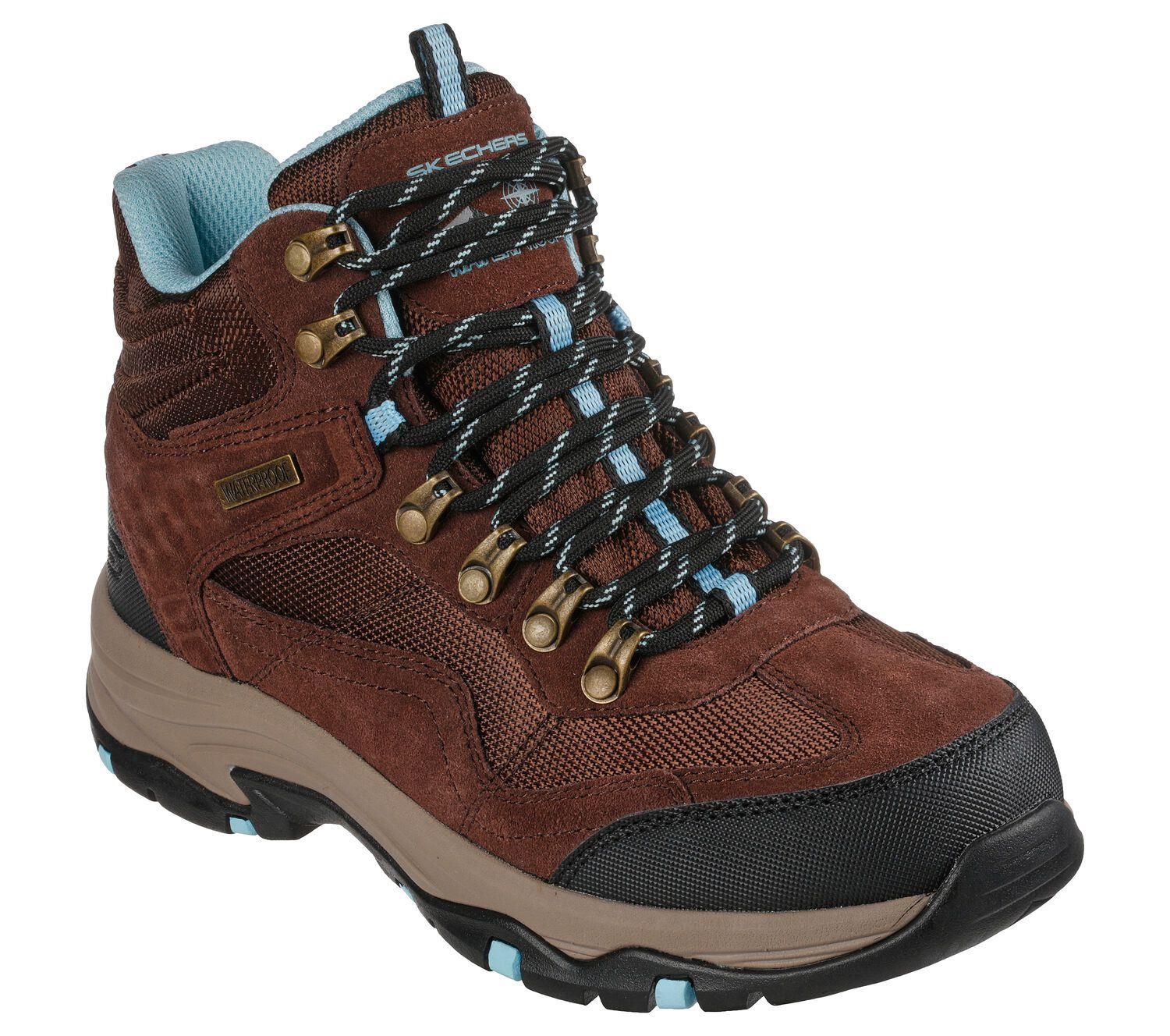 Botas de senderismo impermeables para exteriores Skechers Trego Base Camp 167008 de corte ancho para mujer - Imagen 3