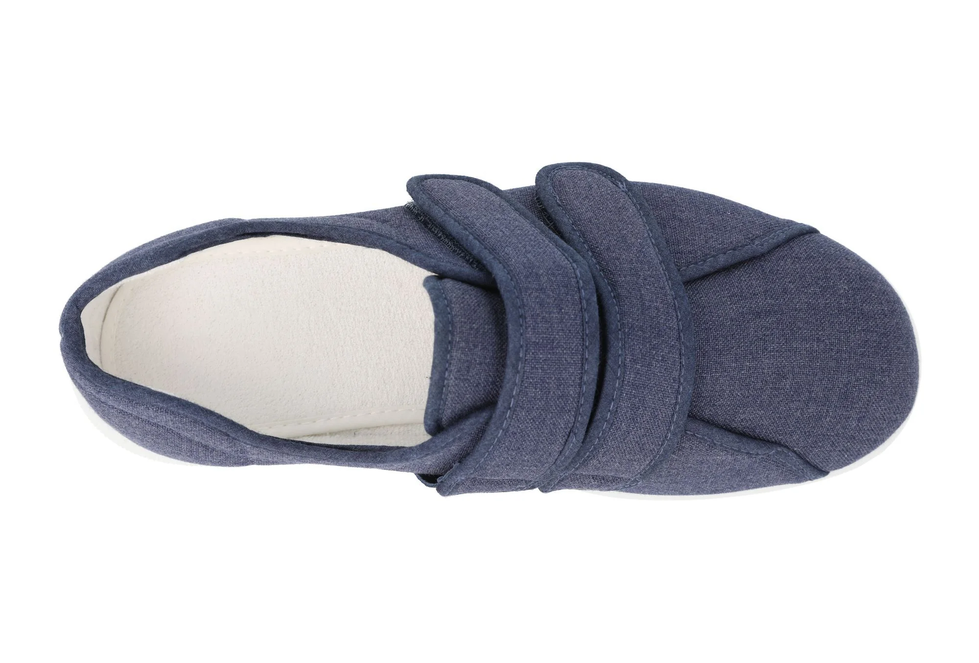 Zapatos de lona con velcro DB Harris de ajuste ancho para hombre - Imagen 4