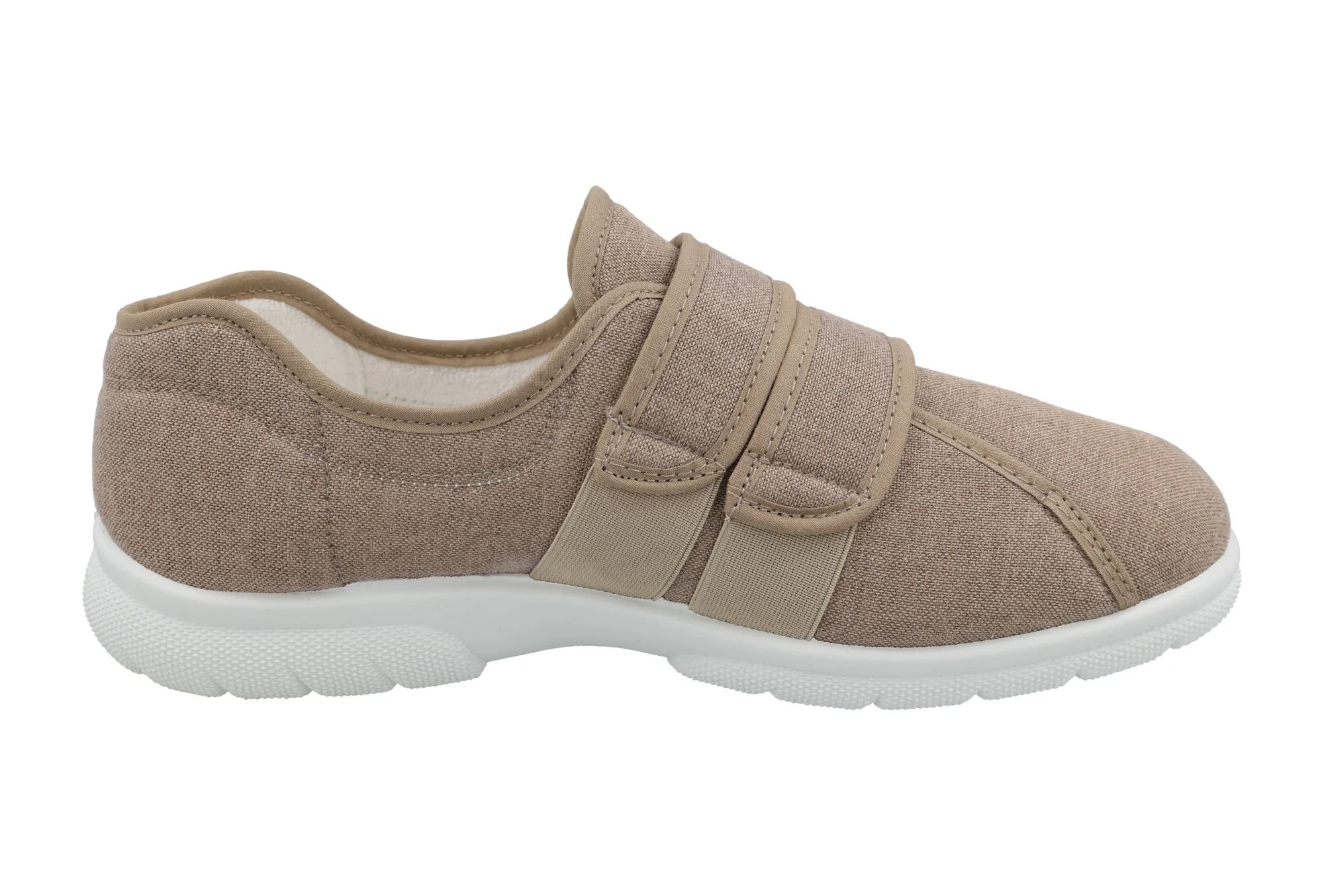 Zapatos de lona con velcro DB Harris de ajuste ancho para hombre - Imagen 8