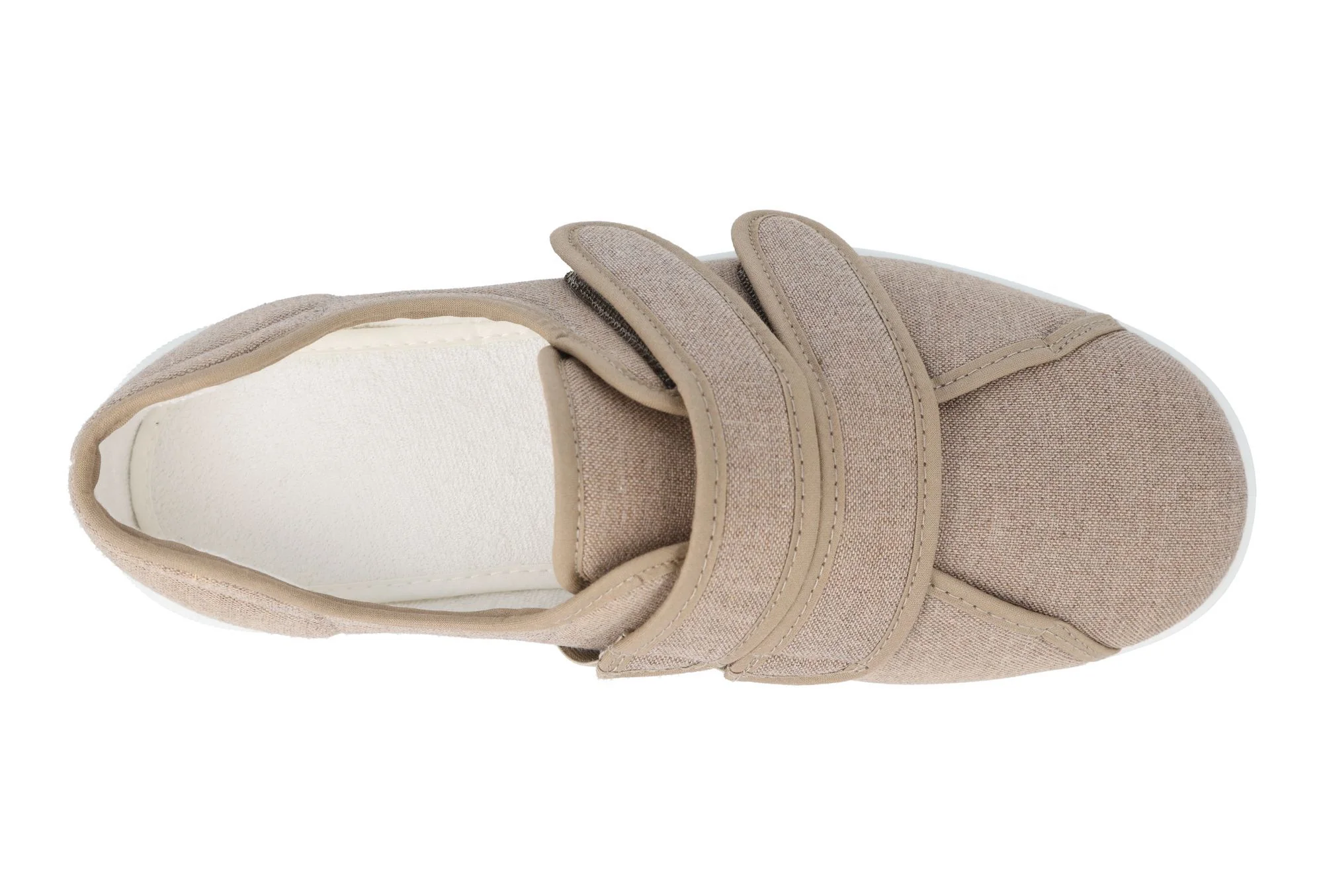 Zapatos de lona con velcro DB Harris de ajuste ancho para hombre - Imagen 9